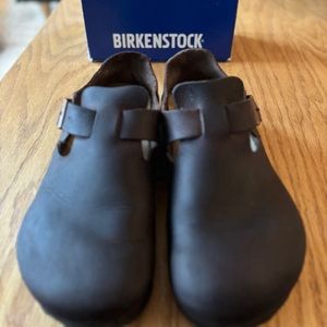 Birkenstock London : Oiled Leather Habana Size 9